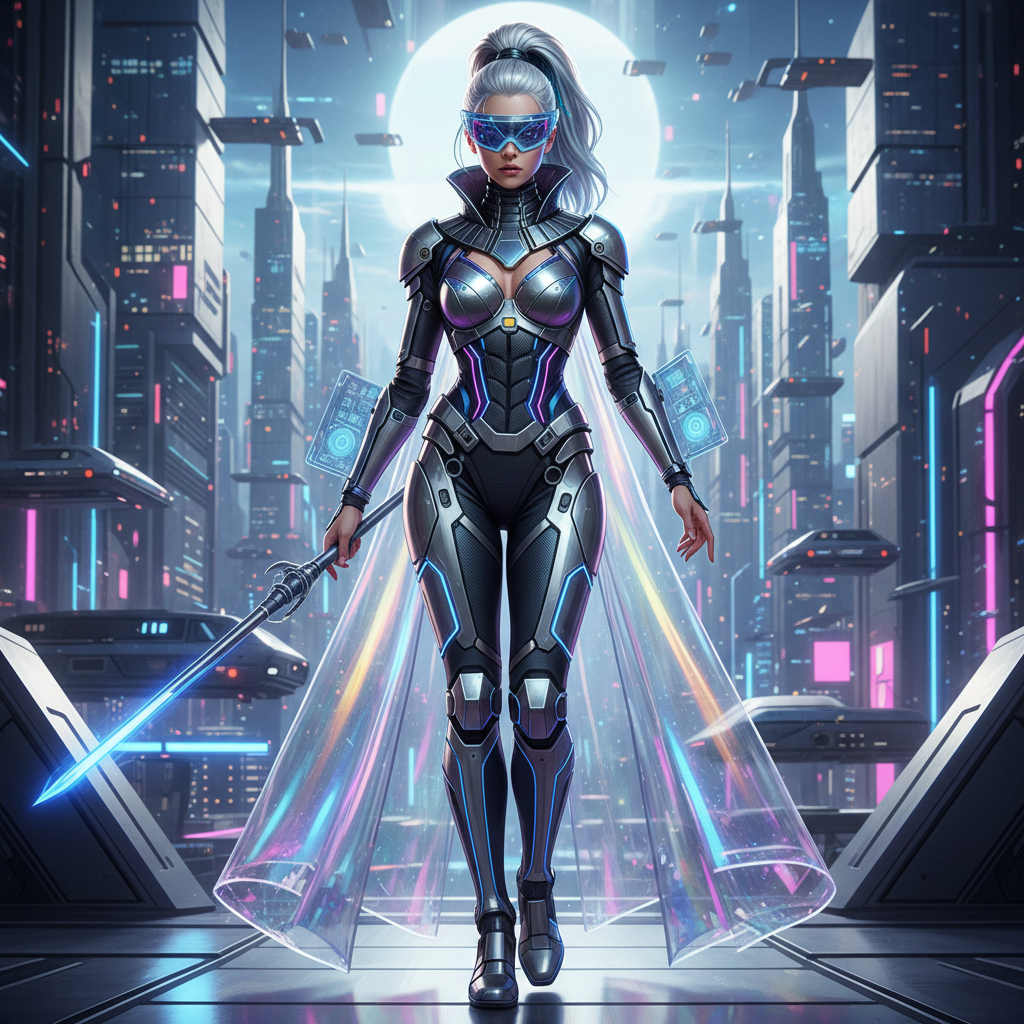 Beautiful Woman futuristic